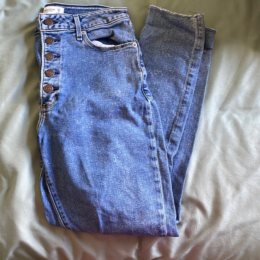 Abercrombie super skinny ankle high-rise jeans